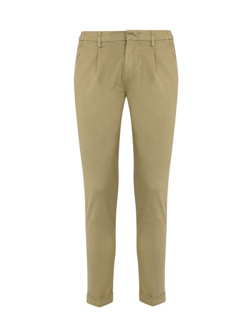 Pantaloni slim in gabardine beige FAY | NTM8649190T QGGC802